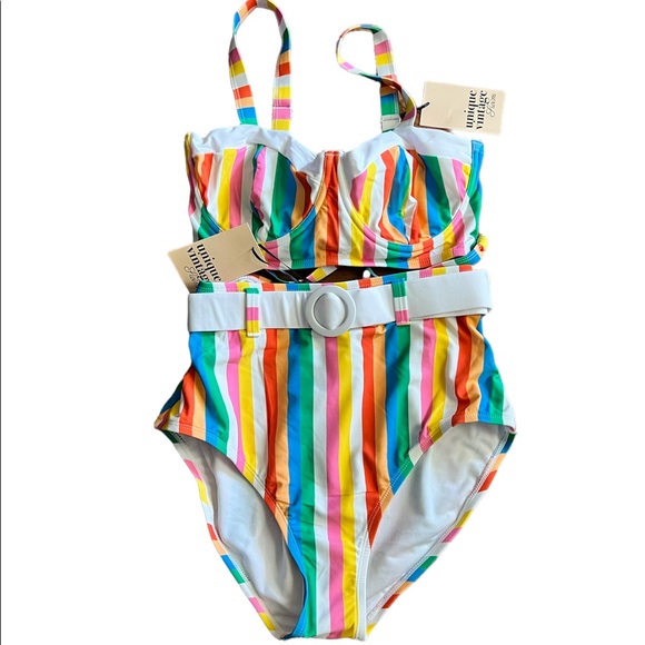 Unique Vintage Rainbow Swimsuit - Picture 6 of 6